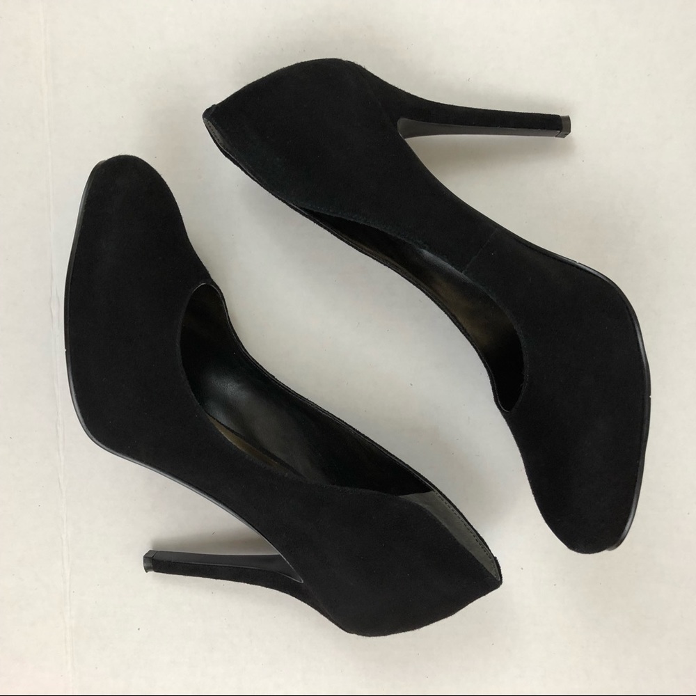 🌟SALE Nine West Black Suede heels size 10